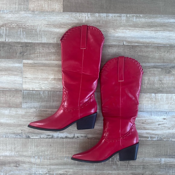 Billini Yanet red western cowboy boots size 7 - Picture 2 of 8